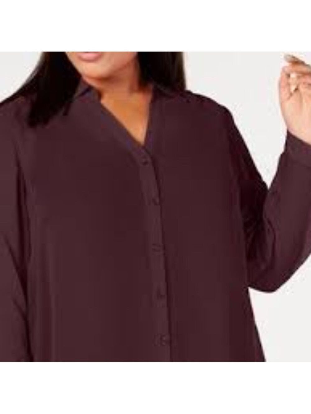 INC Solid Tunic - Picture 2 of 8